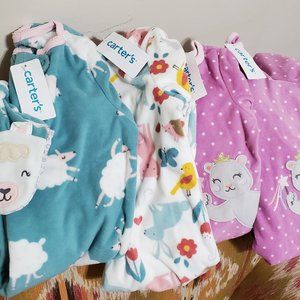 Carter's fleece Pajamas size 6m up 2T